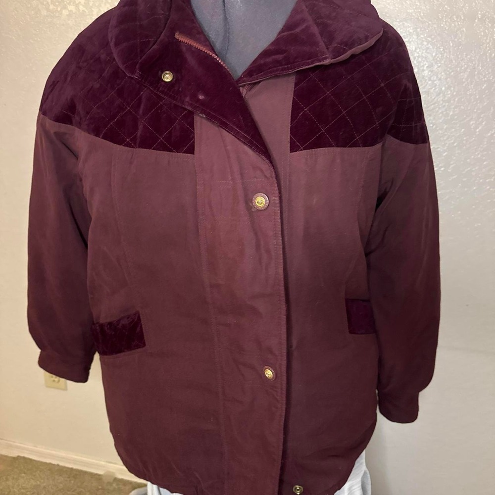 Burgundy vintage Izzi jacket